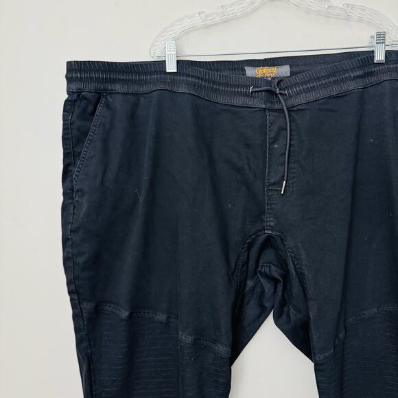 Johnny Bigg Black Drawstring Jogger Pants Men’s Size 54 - Picture 2 of 10